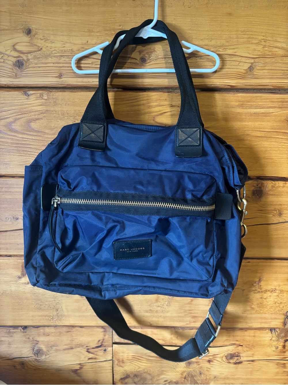 Marc Jacobs Navy Nylon Baby Bag